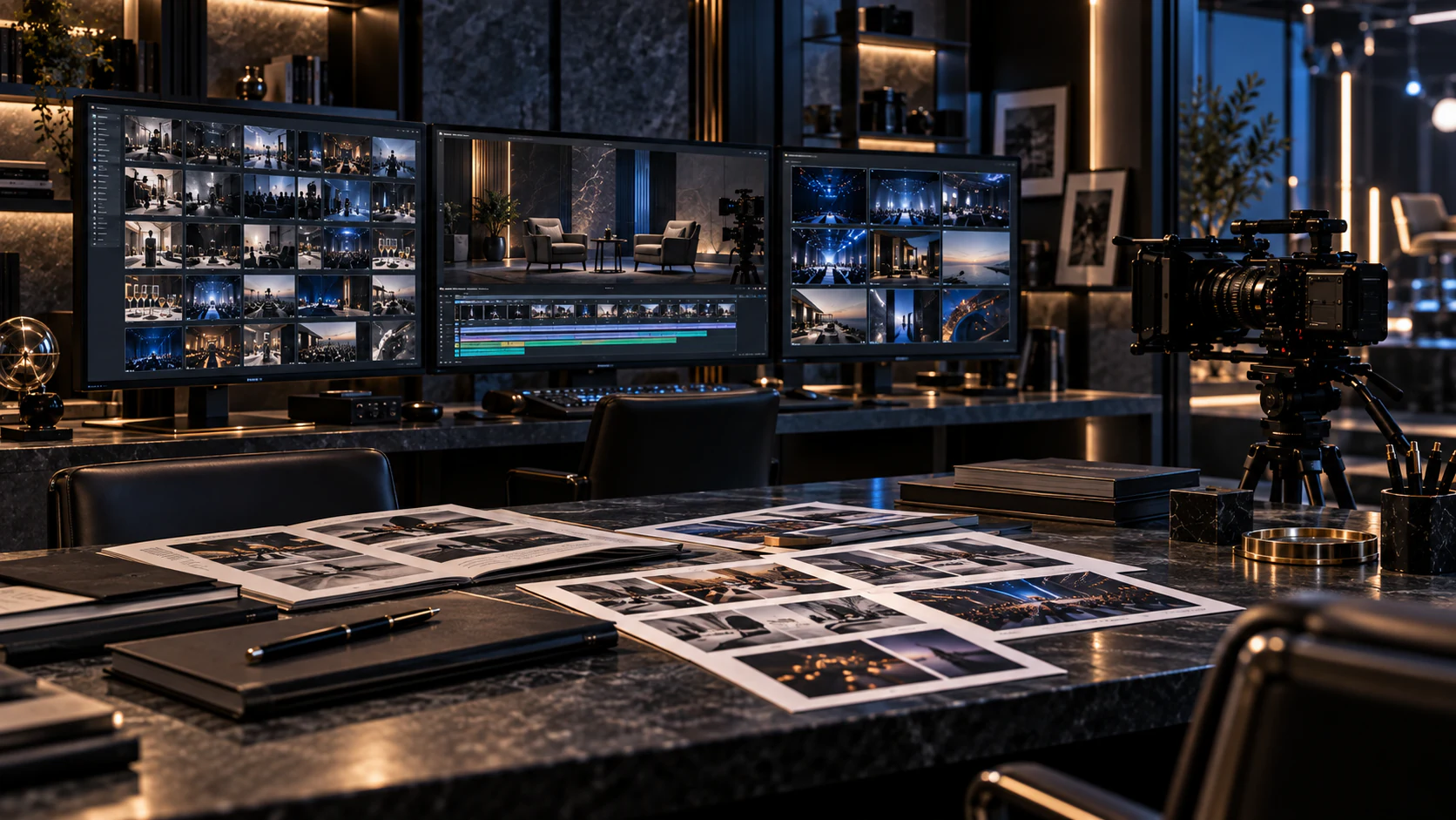 Visualizzazione fotografica di un allestimento e di un ambiente di produzione, non relativo a un evento documentato.