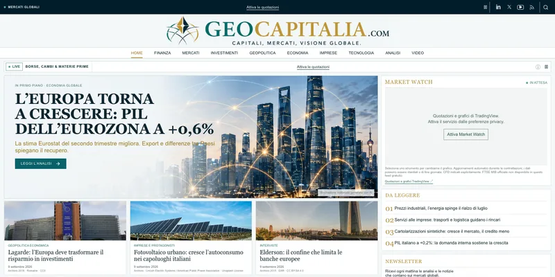 Homepage di GeoCapitalia