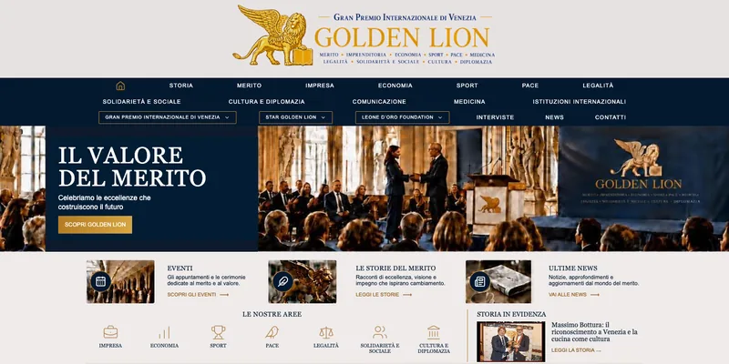 Homepage di Golden Lion