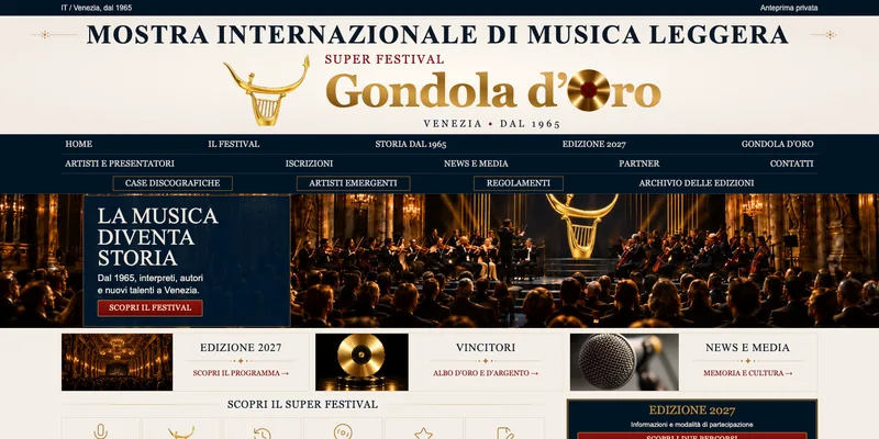 Homepage di Gondola d’Oro