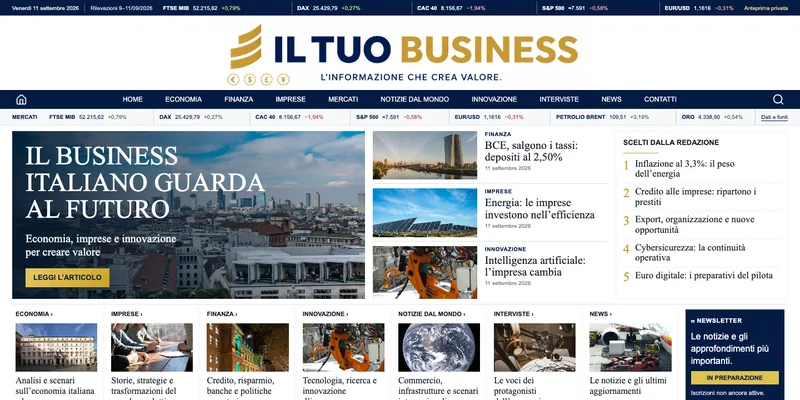 Homepage di Il Tuo Business