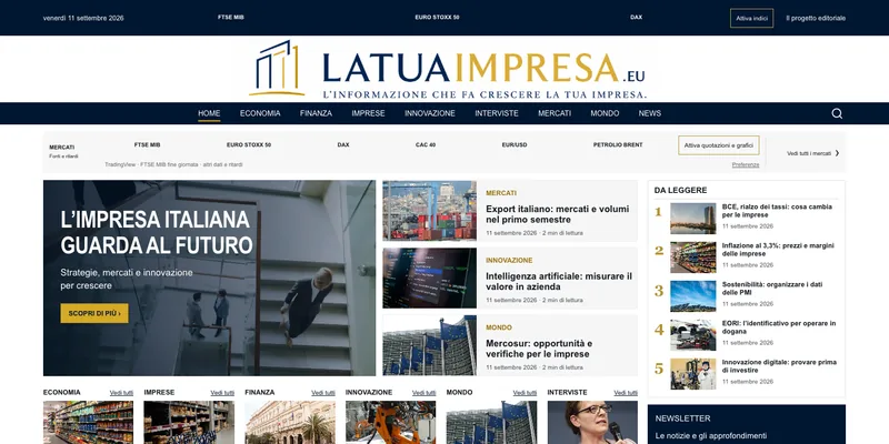 Homepage di La Tua Impresa