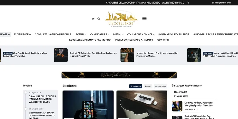 Homepage di L’Eccellenze
